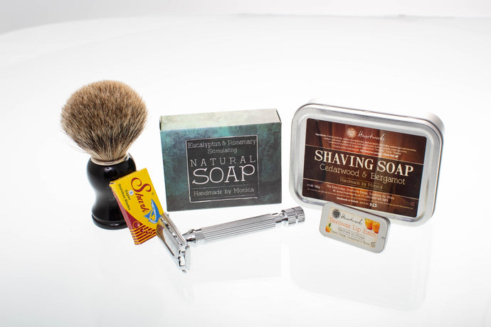 Natural Shaving Soap Bar In A Tin